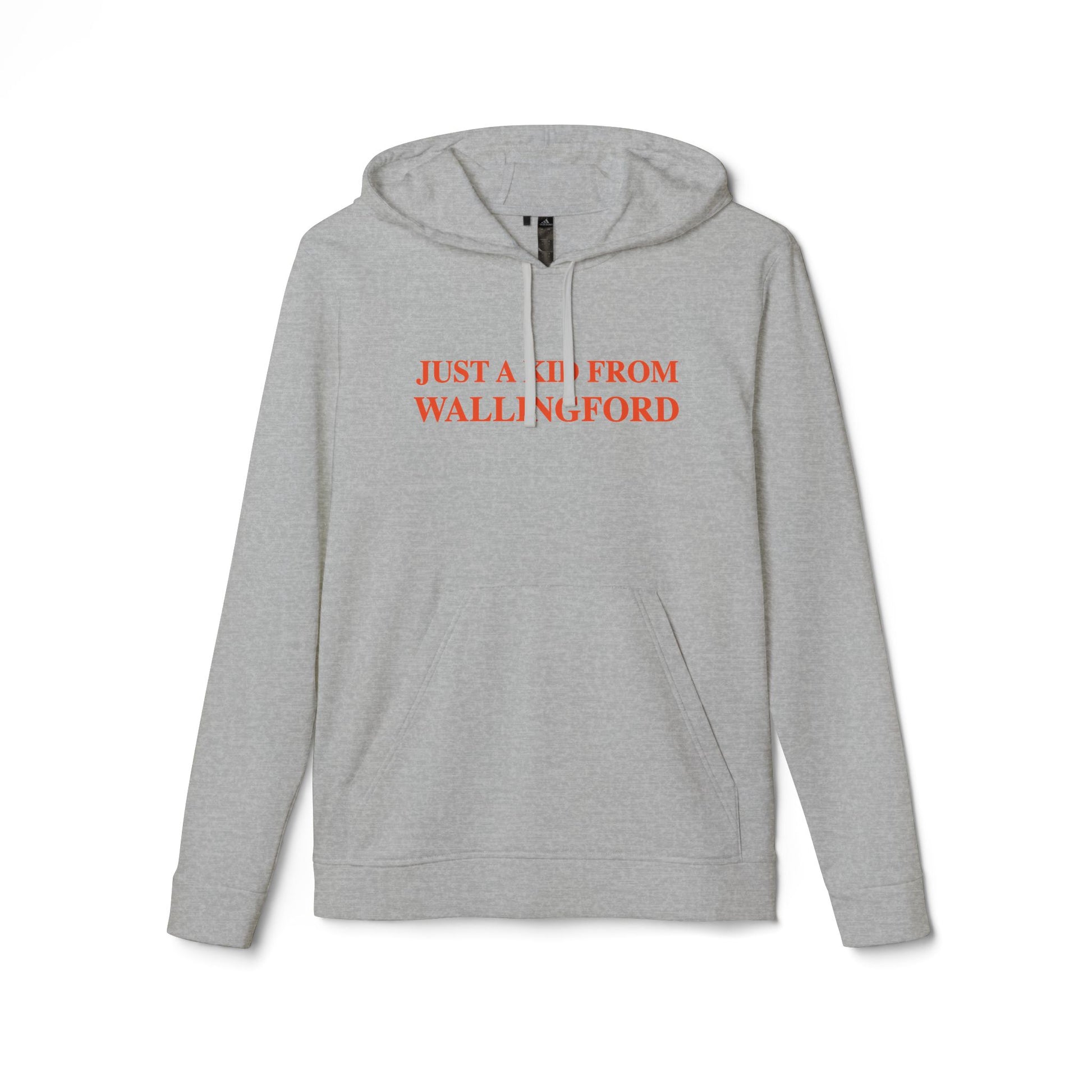 Just a kid from Wallingford // Wallingford Connecticut Adidas unisex hoodie sweatshirts  // finding connecticut 