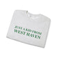 Just a kid from West Haven // West Haven Connecticut unisex sweatshirt  // finding connecticut 