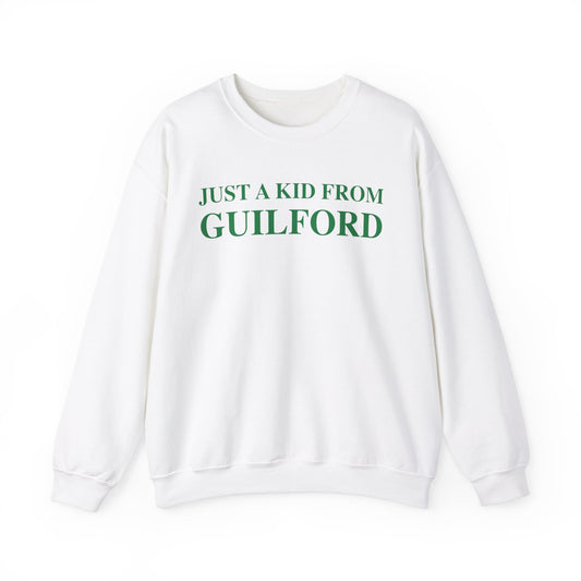 Just a kid from guilford // guilford connecticut sweatshirts // finding connecticut 