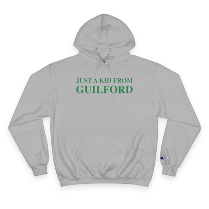 Just a kid from guilford // guilford connecticut  unisex champion hoodie sweatshirt   // finding connecticut 