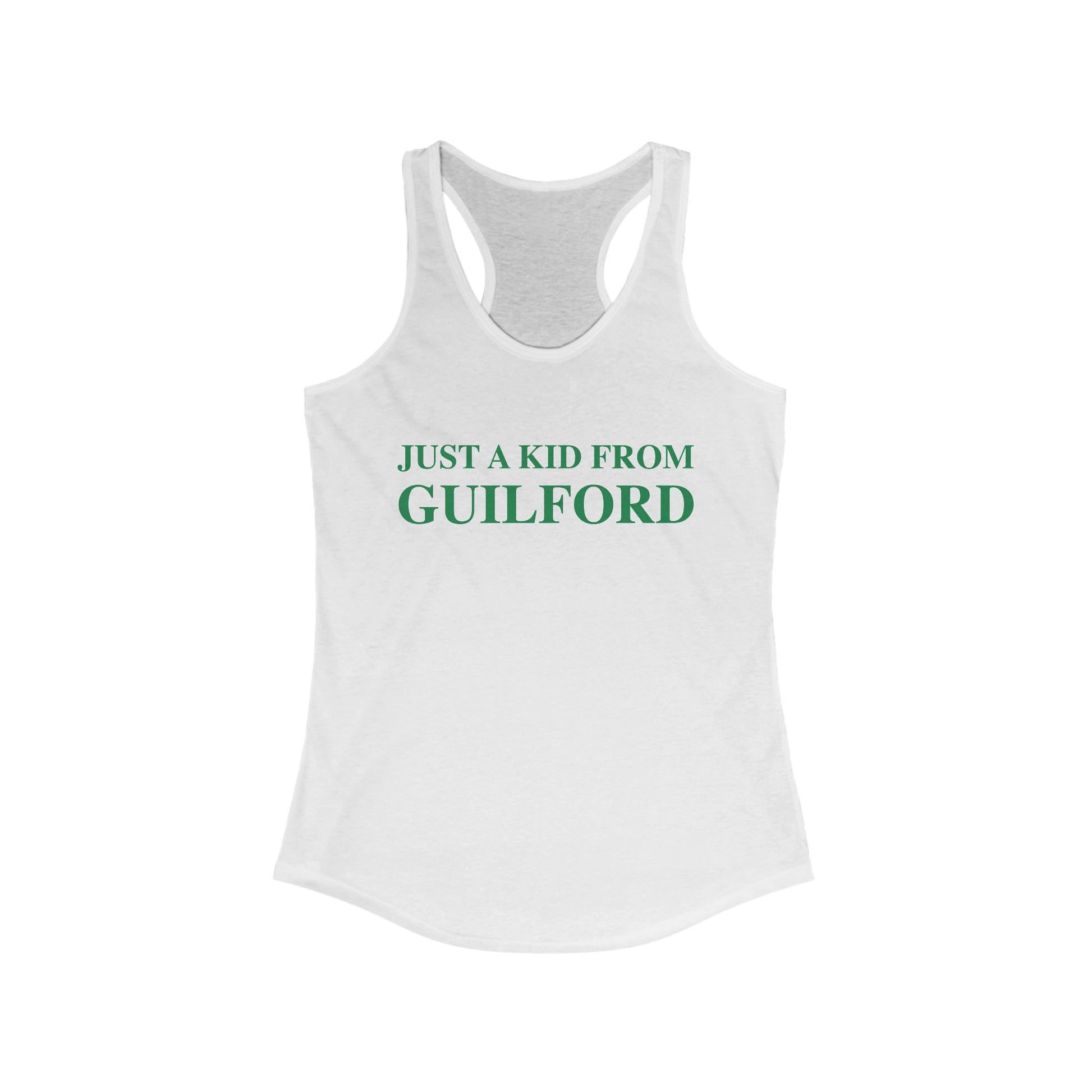 Just a kid from guilford // guilford connecticut  womens tank top shirt  // finding connecticut 