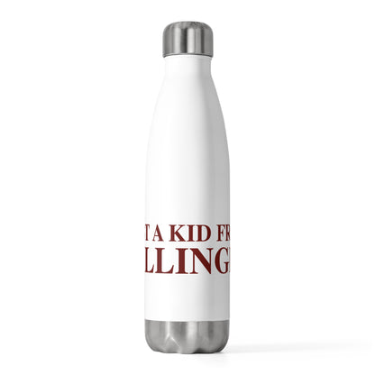 Just a kid from killingly water bottle // killingly connecticut drinkware // kilingly connecticut gifts and merch // finding connecticut 