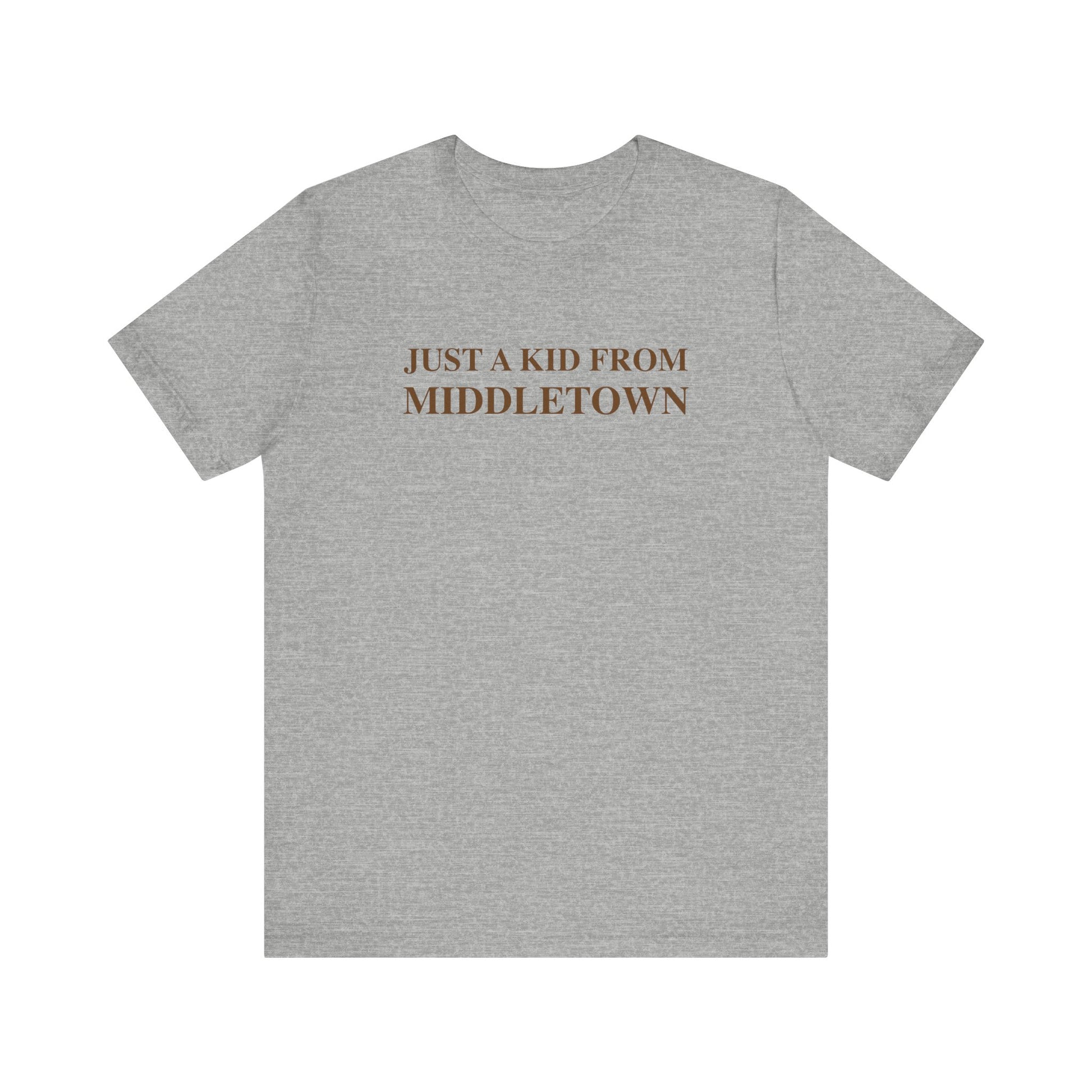 Just a kid from middletown // middletown Connecticut unisex t shirt // finding connecticut