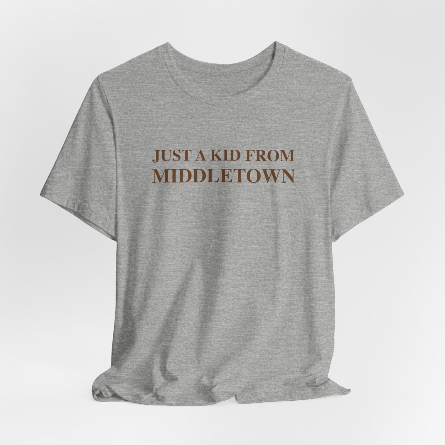 Just a kid from middletown // middletown Connecticut unisex t shirt // finding connecticut