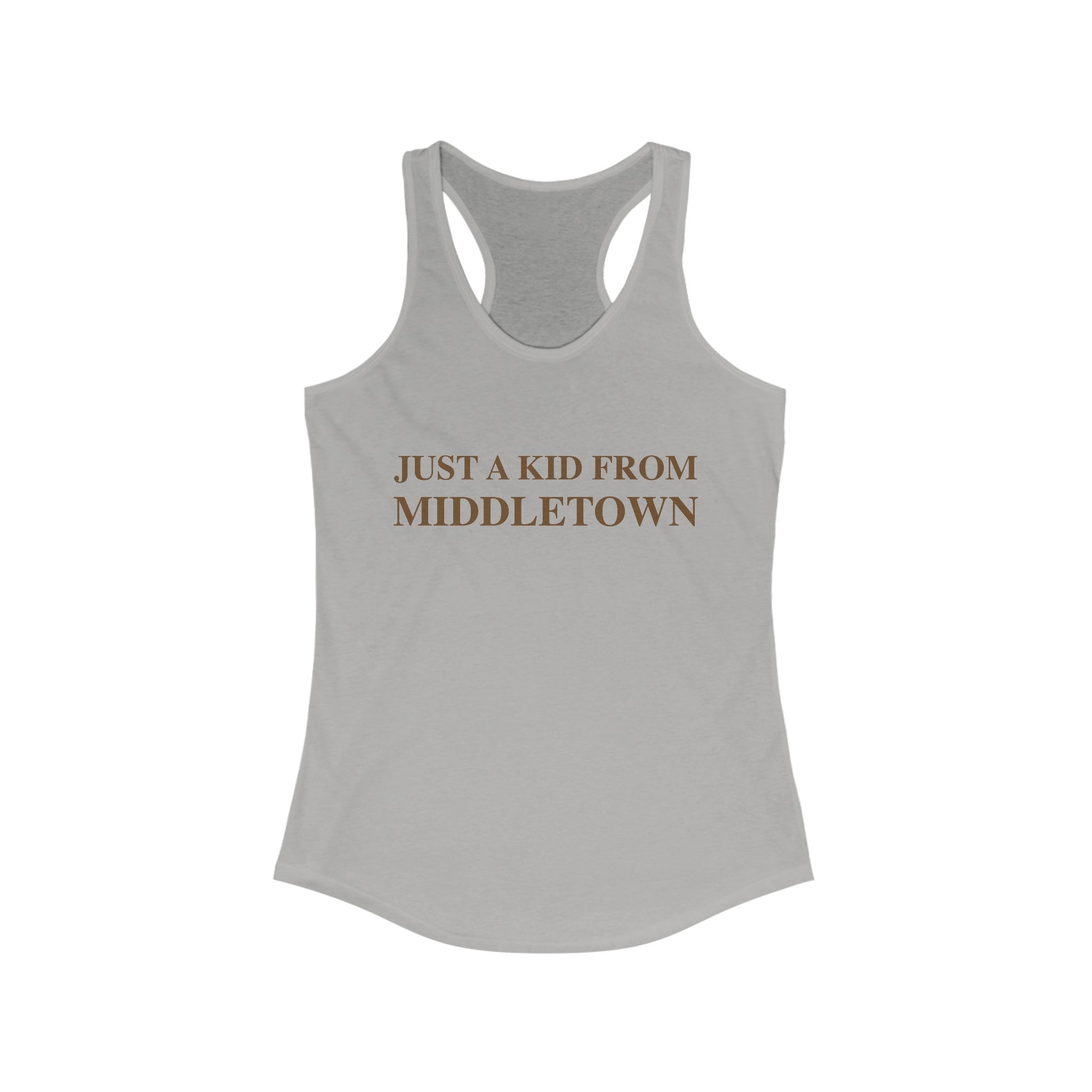 Just a kid from middletown // middletown Connecticut women's tank topshirt // finding connecticut