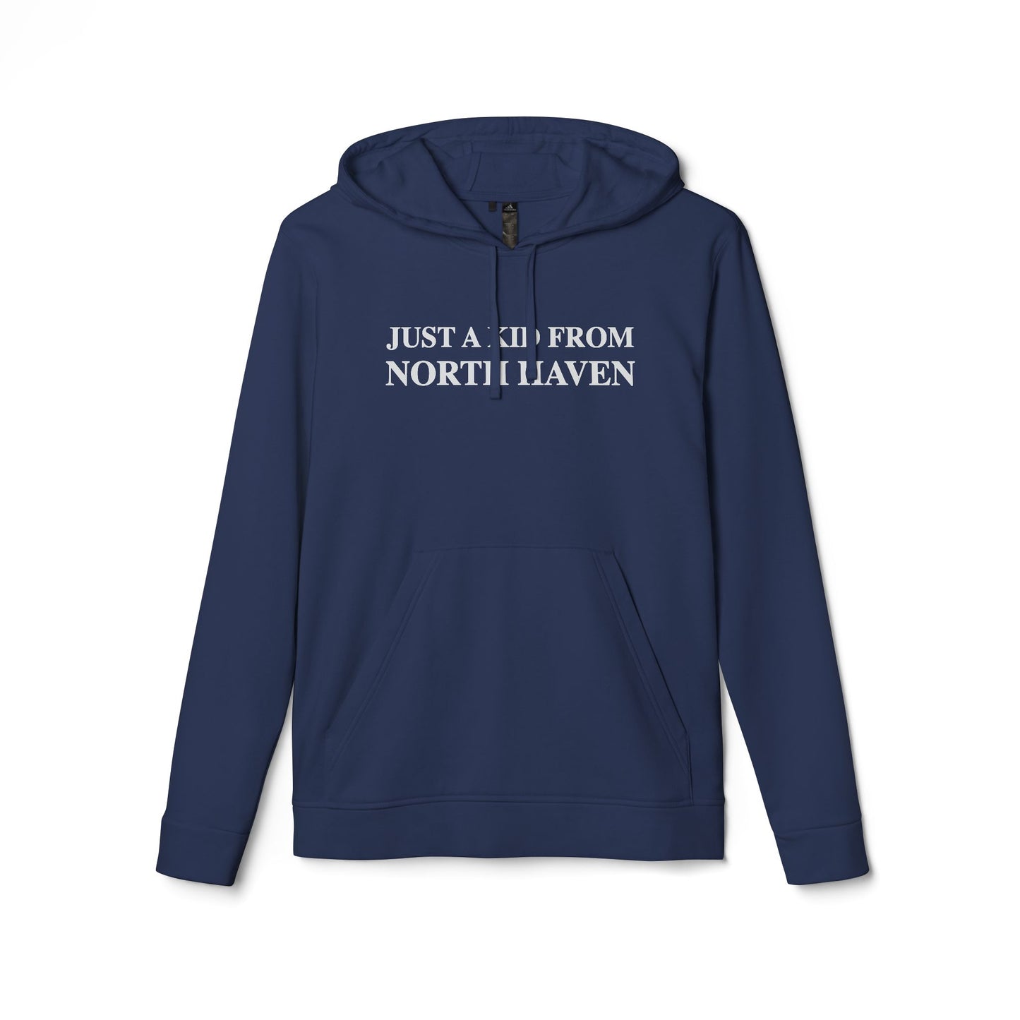 Just a kid from north haven // north haven ct unisex adidas hoodie sweatshirts // finding connecticut