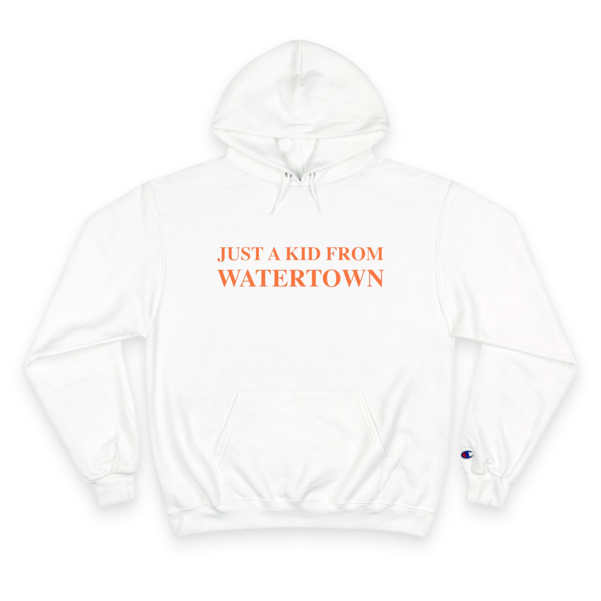Just a kid from watertown // watertown connecticut champion hoodie sweatshirt // finding connecticut 