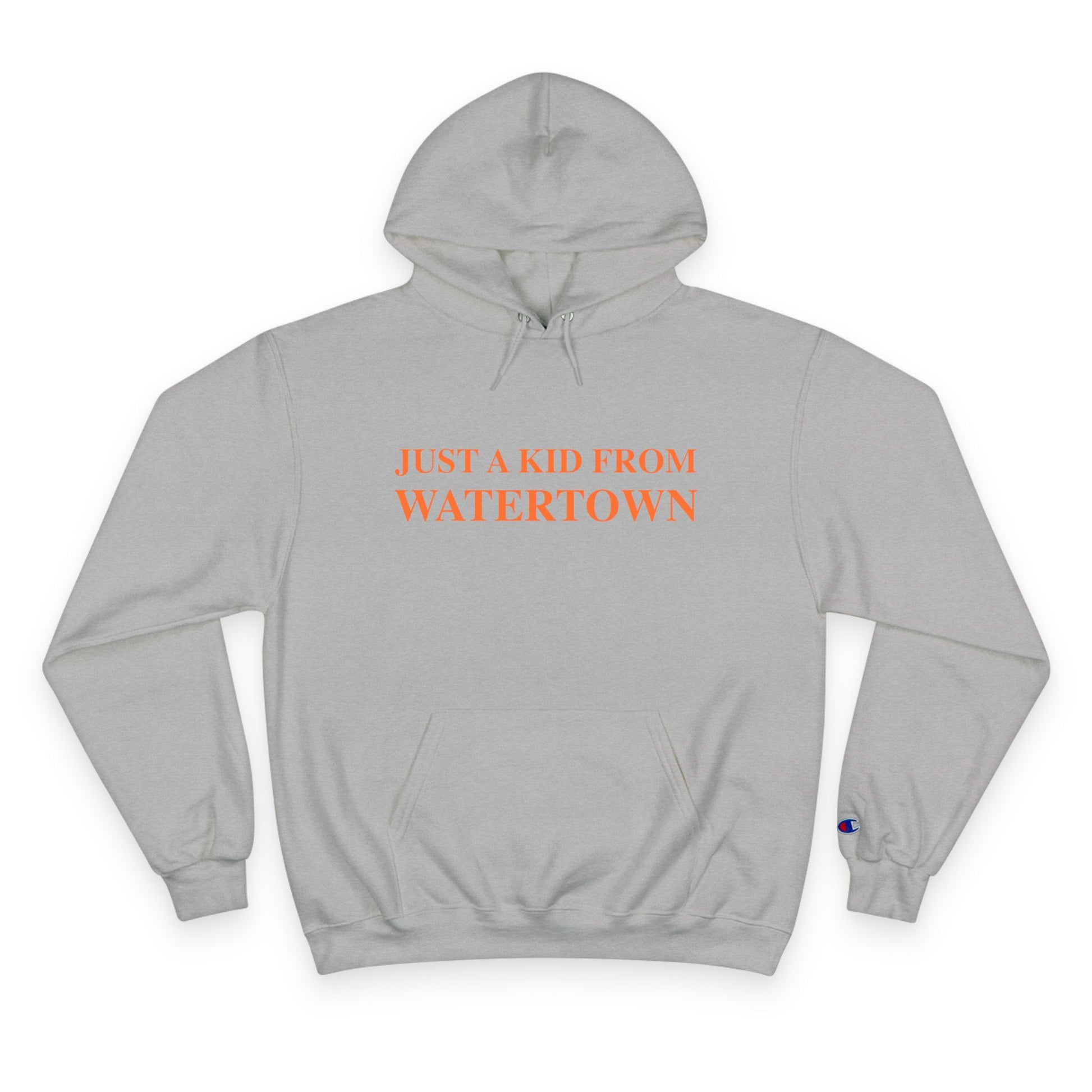 Just a kid from watertown // watertown connecticut champion hoodie sweatshirt // finding connecticut 