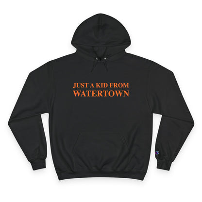 Just a kid from watertown // watertown connecticut champion hoodie sweatshirt // finding connecticut 