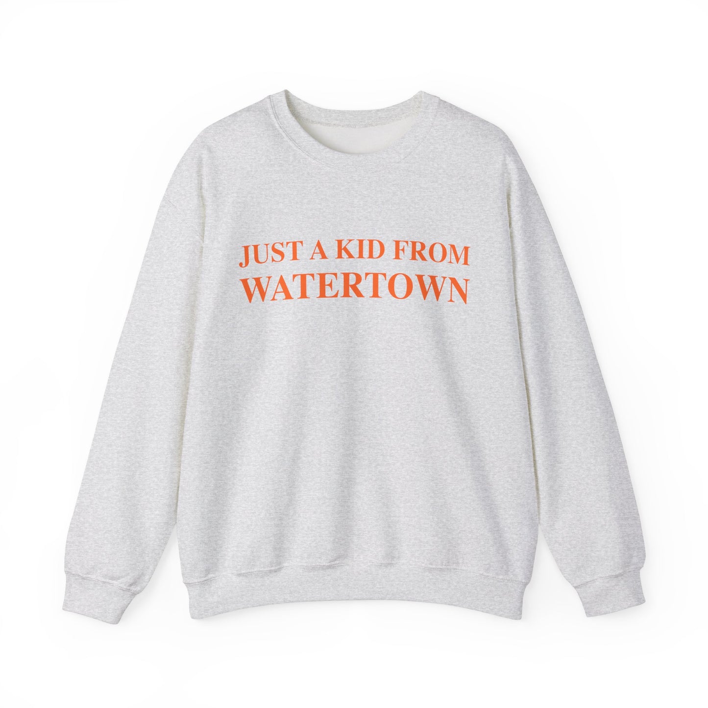 Just a kid from watertown // watertown connecticut unisex sweatshirts  // finding connecticut 
