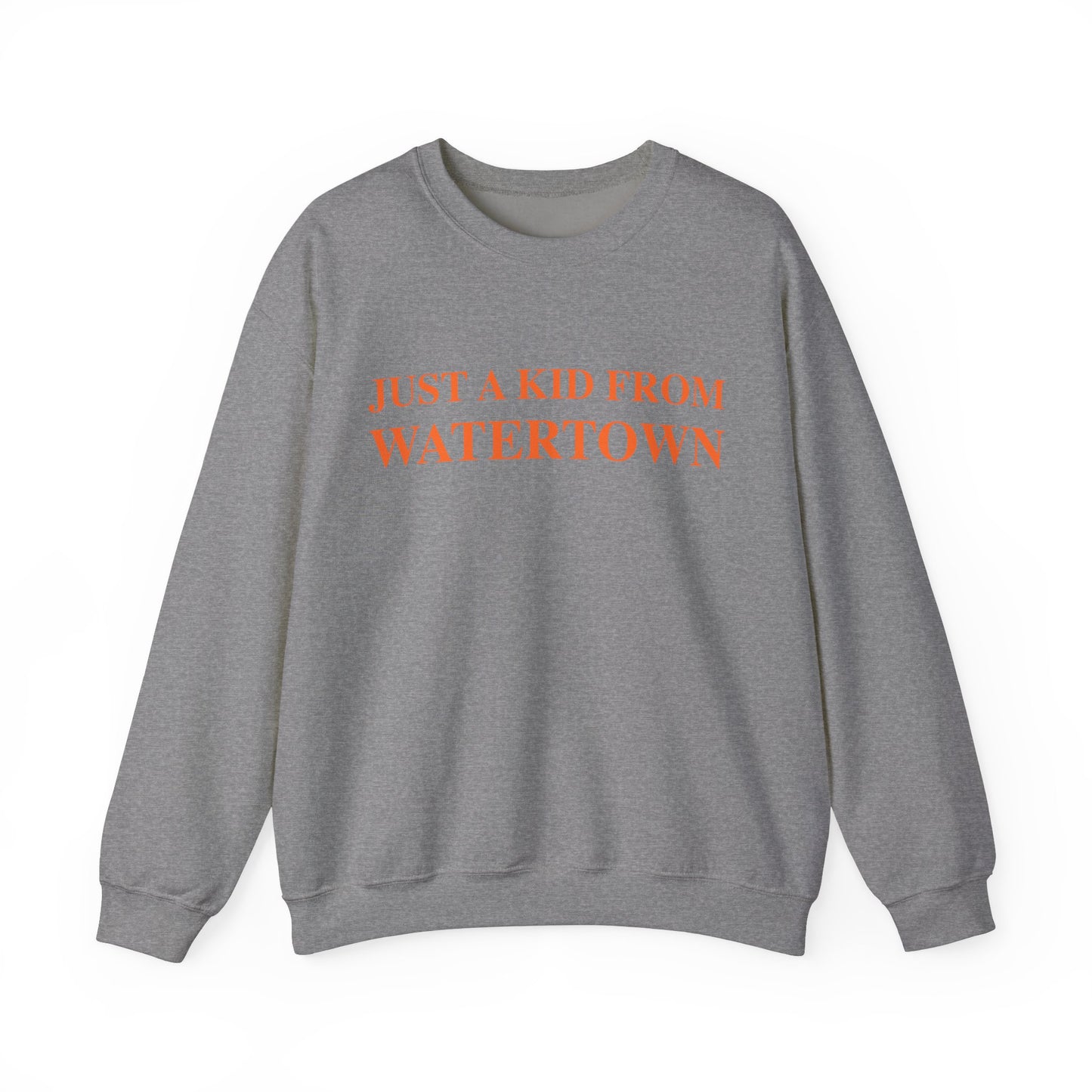 Just a kid from watertown // watertown connecticut unisex sweatshirts  // finding connecticut 