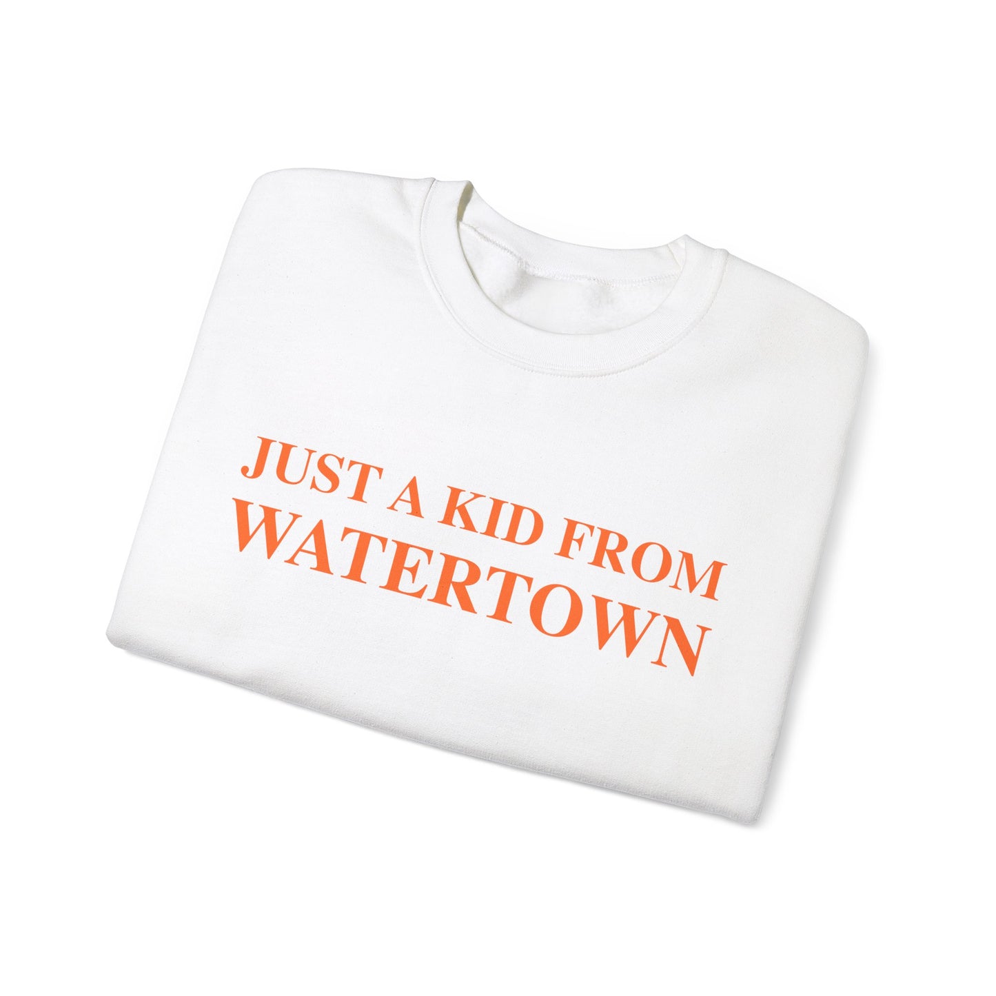 Just a kid from watertown // watertown connecticut unisex sweatshirts  // finding connecticut 
