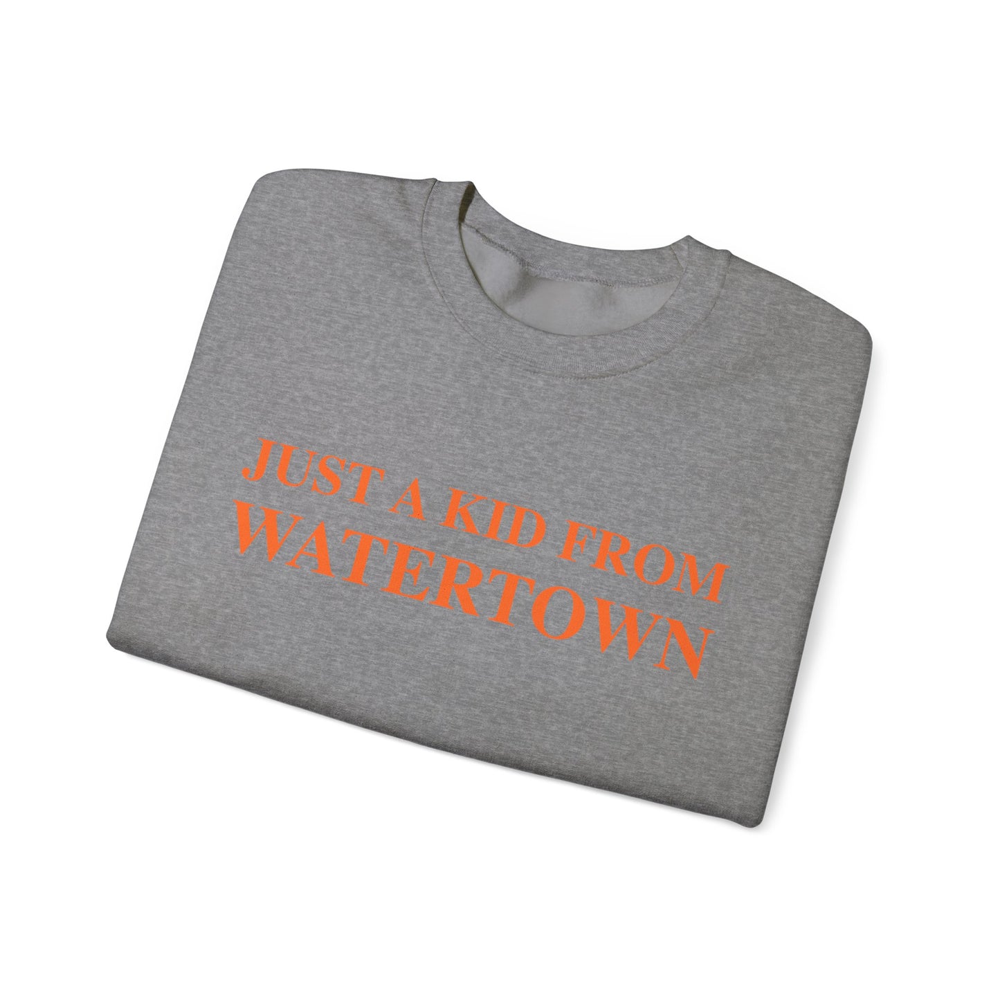 Just a kid from watertown // watertown connecticut unisex sweatshirts  // finding connecticut 
