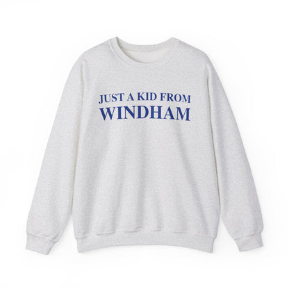 Just a kid from windham // windham connecticut sweatshirt // finding connecticut 
