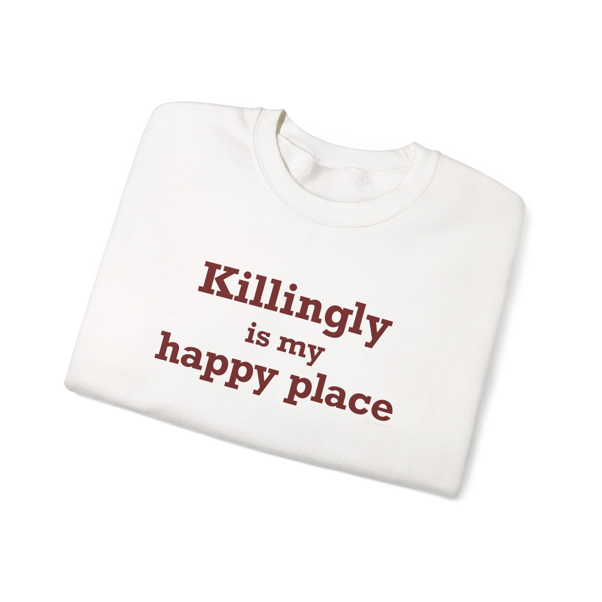 Killingly is my happy place // Killingly connecticut sweatshirts // killingly connecticut  gifts and merch // finding connecticut 