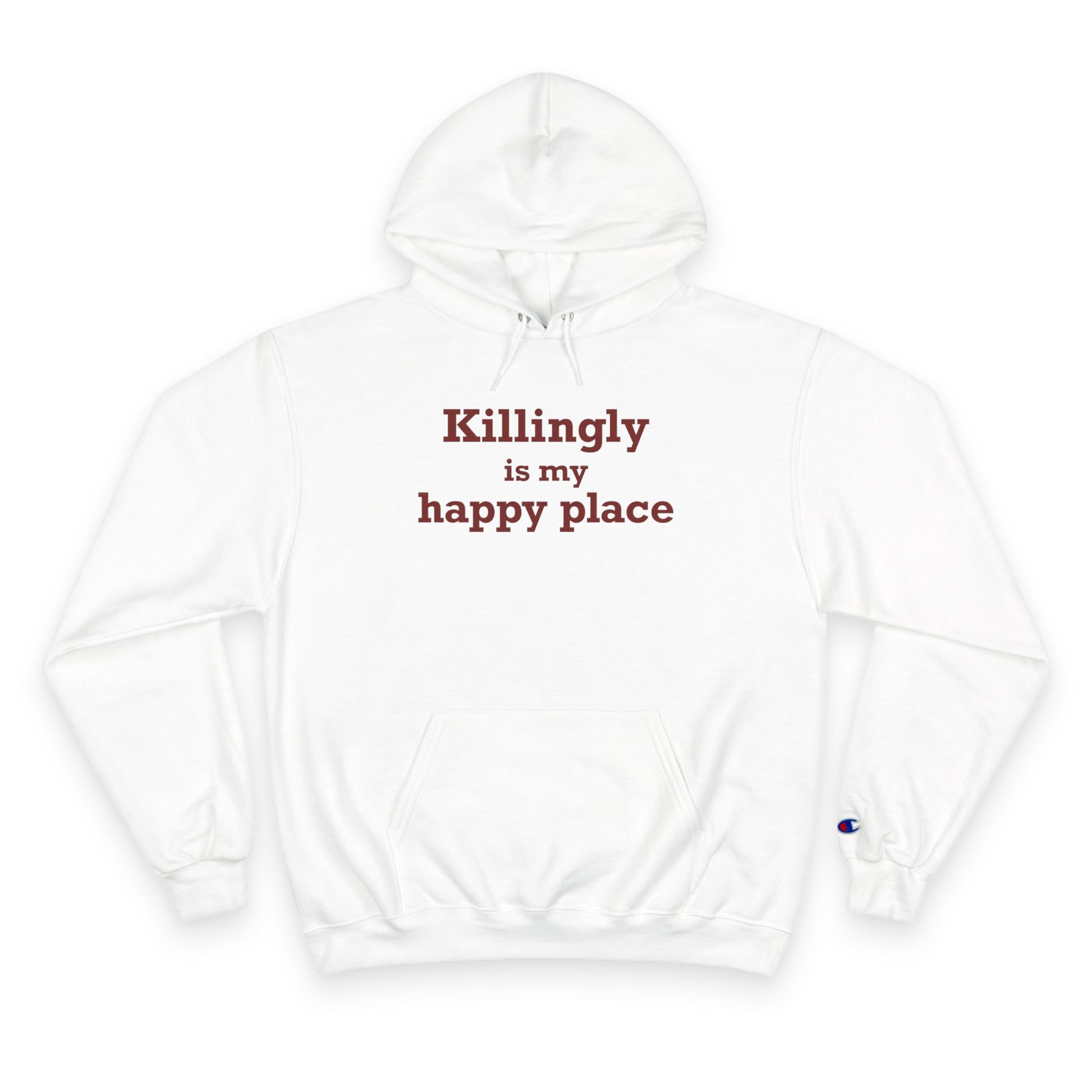Killingly is my happy place // killingly connecticut hoodie sweatshirts // killingly connecticut gifts and merch // finding connecticut 