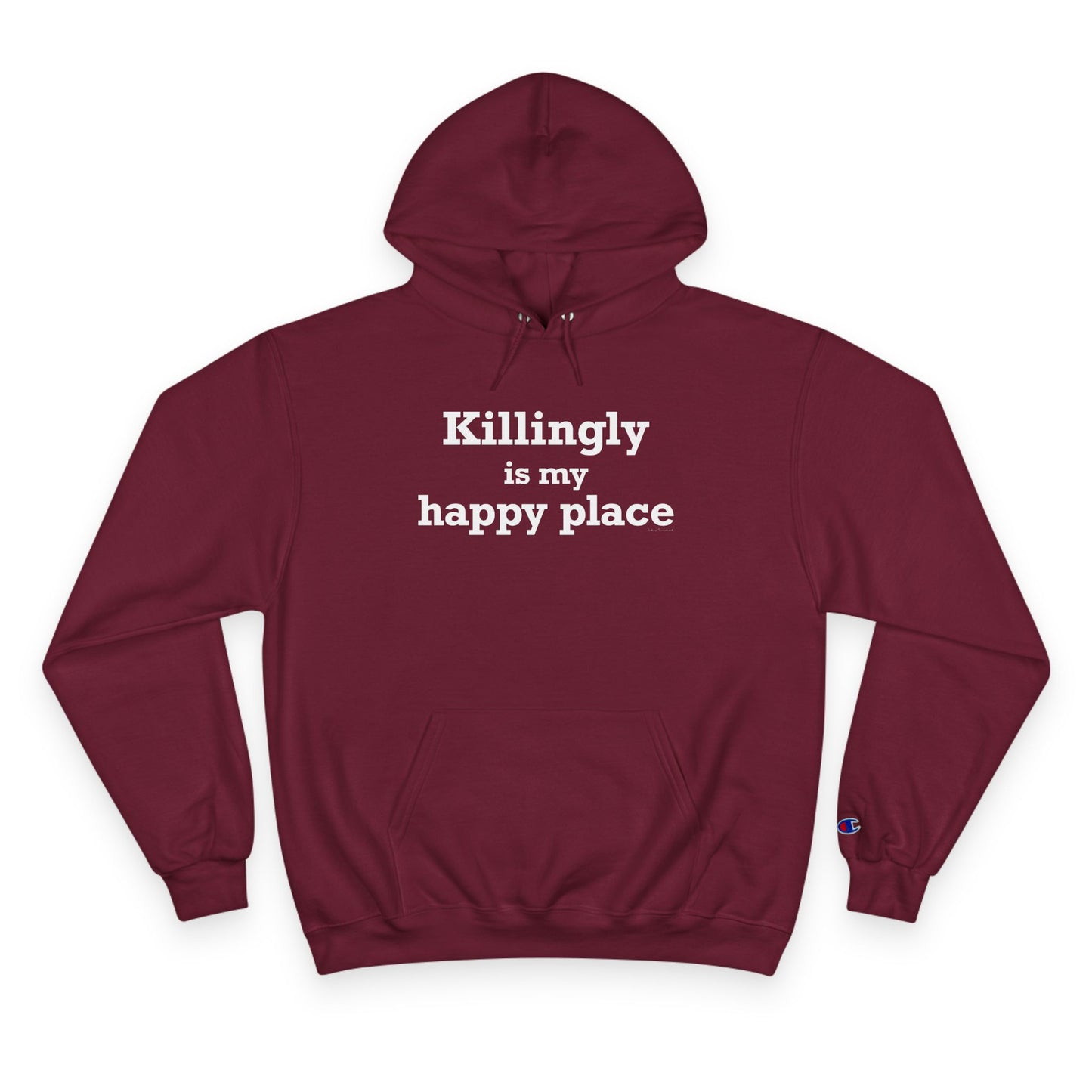 Killingly is my happy place // killingly ct hoodie sweatshirts // killingly ct gifts and merch // finding conneceticu 
