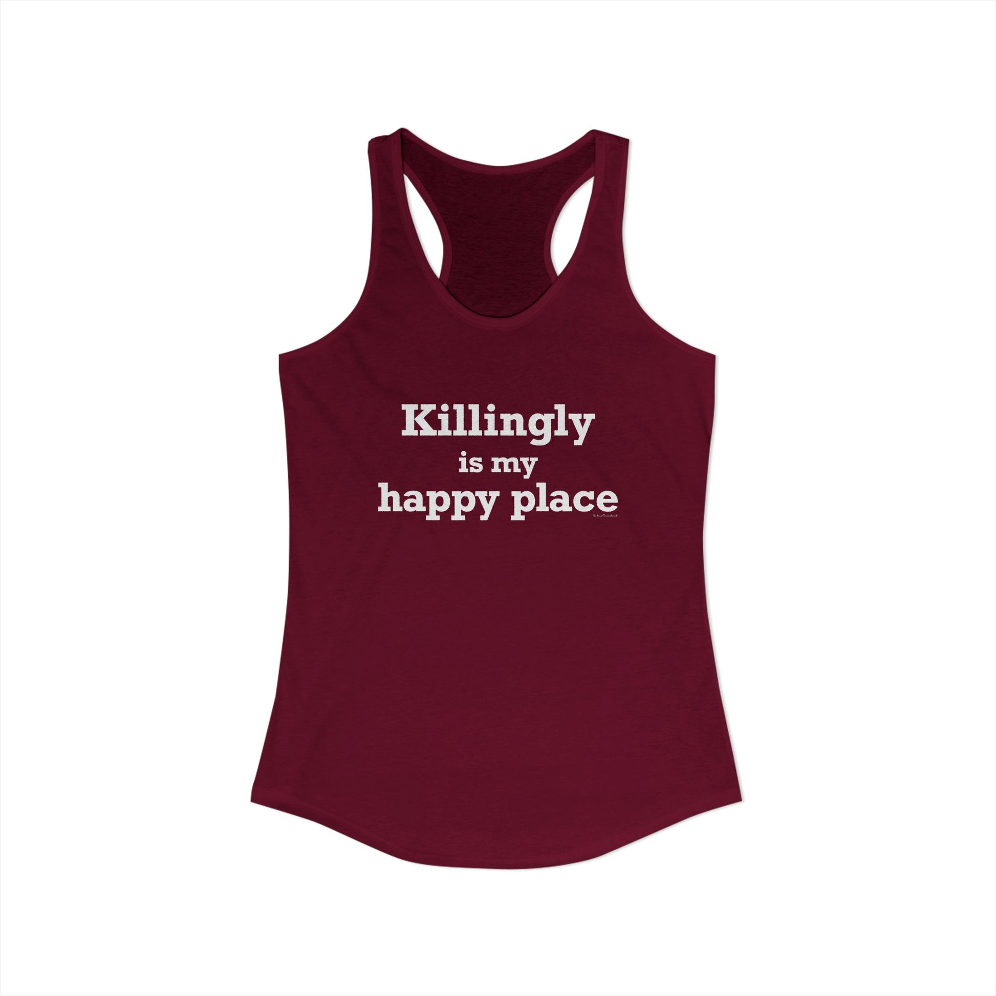 Killingly is my happy place // killingly ct tank top shirt // killingly ct gifts and merch // finding connecticut 