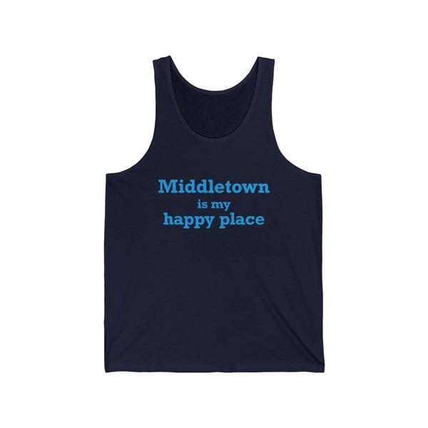 MIddletown is my happy place tank top // middletown ct shirts, gifts and merch // finding connecticut 