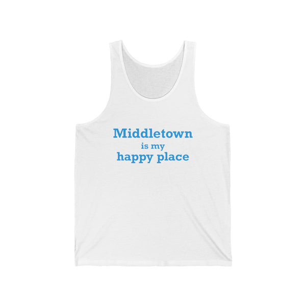 MIddletown is my happy place tank top // middletown ct shirts, gifts and merch // finding connecticut 