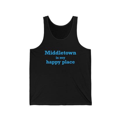 MIddletown is my happy place tank top // middletown ct shirts, gifts and merch // finding connecticut 