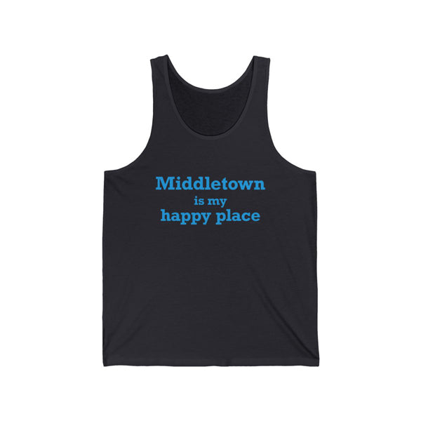 MIddletown is my happy place tank top // middletown ct shirts, gifts and merch // finding connecticut 
