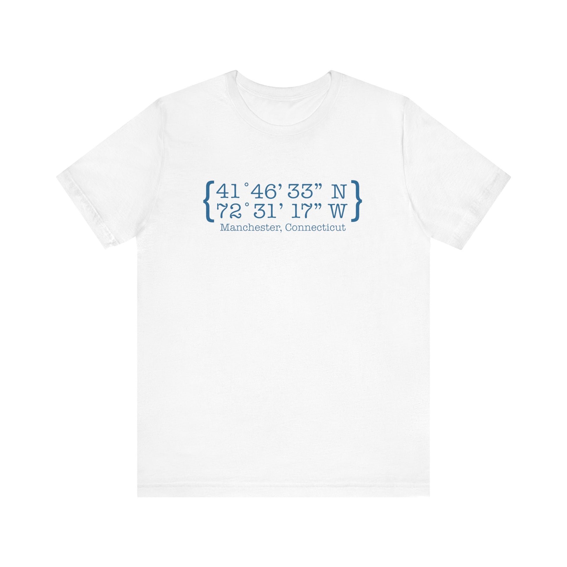 Manchester Coordinates // Manchester Connecticut t shirts // finding connecticut 