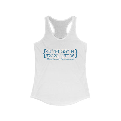 Manchester Coordinates // Manchester Connecticut women's tank top  shirt  // finding connecticut 