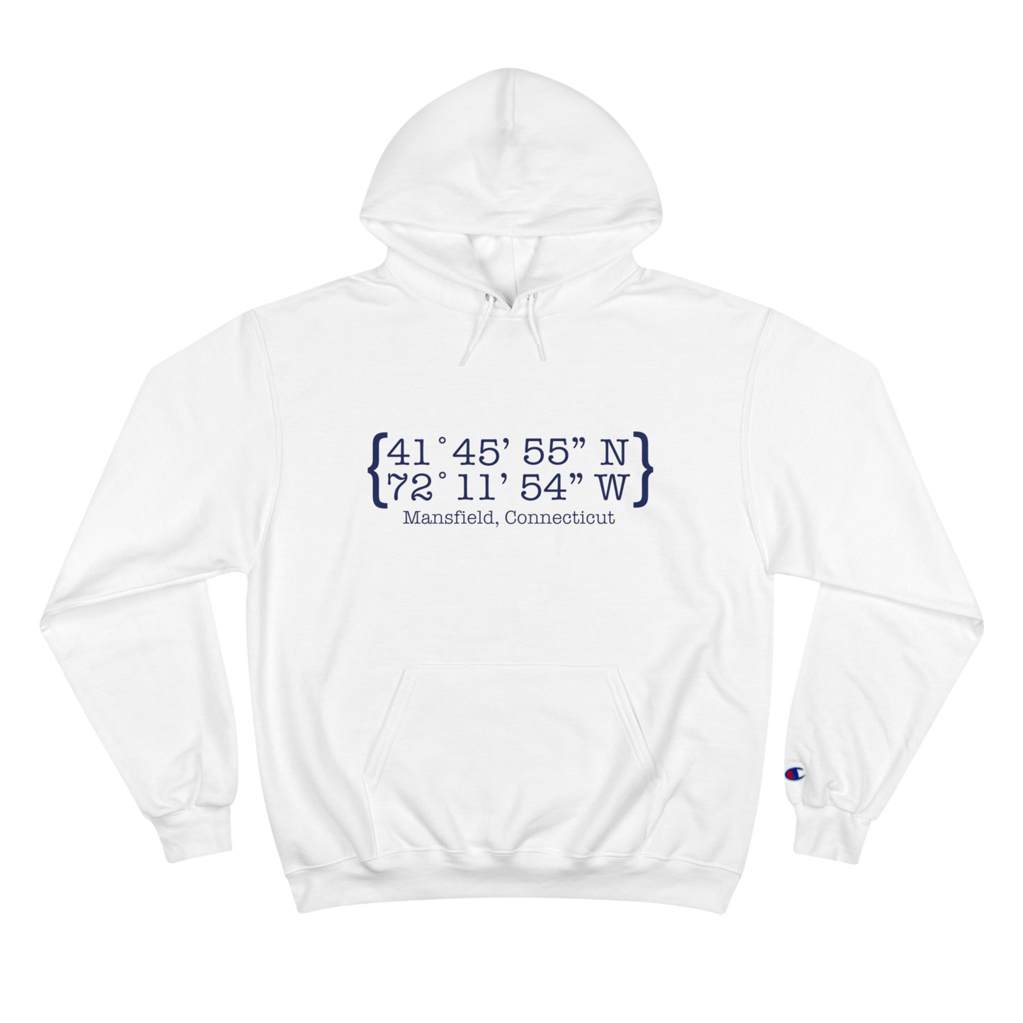 Mansfield Coordinates// Mansfield Connecticut hoodie champion  sweatshirt // finding connecticut 