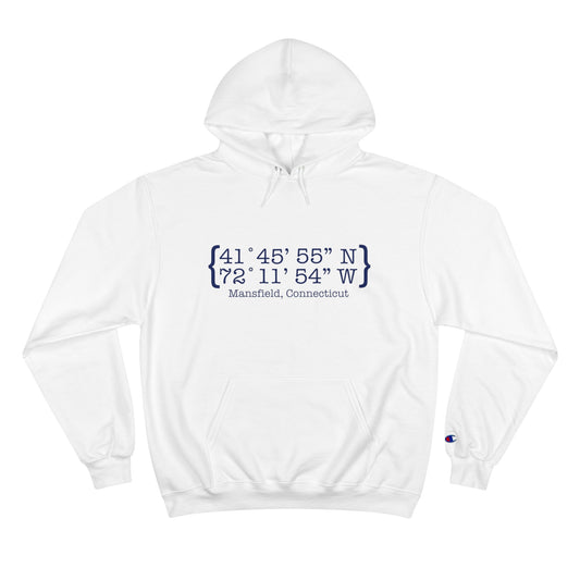 Mansfield Coordinates// Mansfield Connecticut hoodie champion  sweatshirt // finding connecticut 