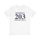Meriden 203 Connecticut // meriden Connecticut unisex t shirts  // finding connecticut 