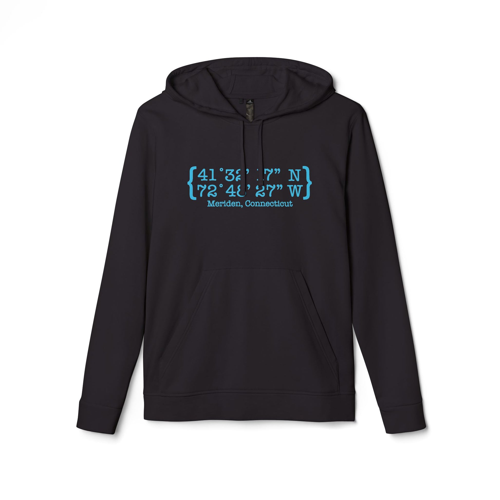 Meriden Coordinates // Meriden CT Adidas hoodie sweatshirt  // finding connecticut 