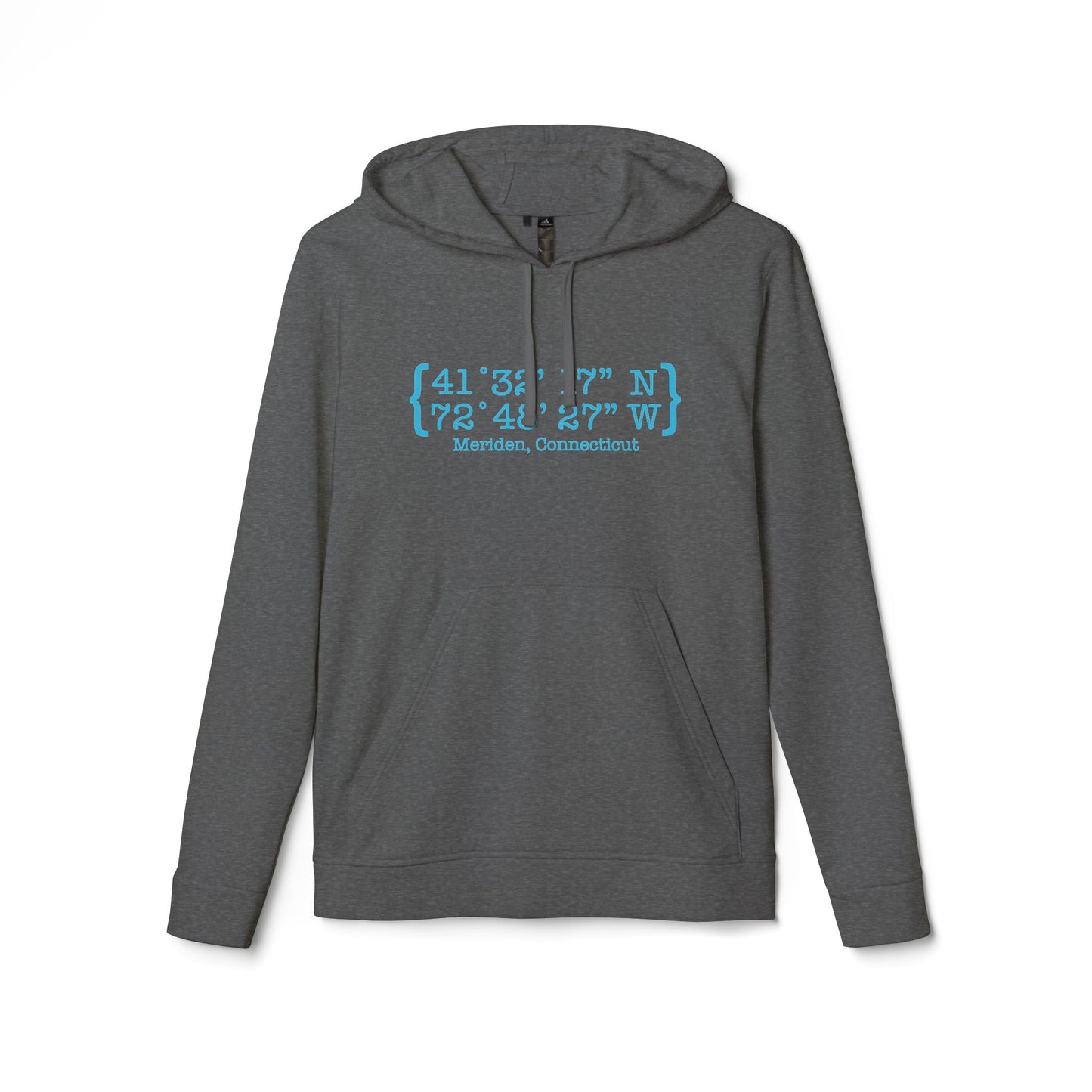 Meriden Coordinates // Meriden CT Adidas hoodie sweatshirt  // finding connecticut 