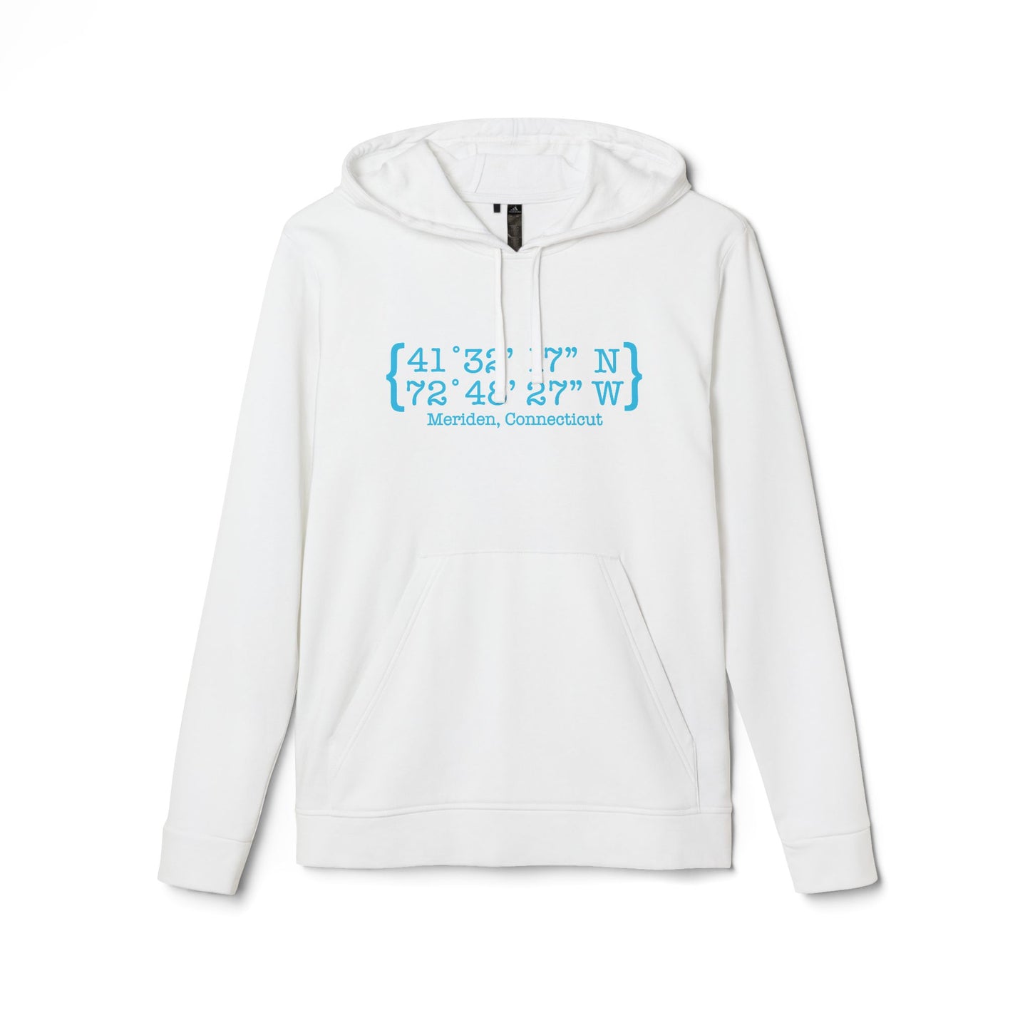 Meriden Coordinates // Meriden CT Adidas hoodie sweatshirt  // finding connecticut 
