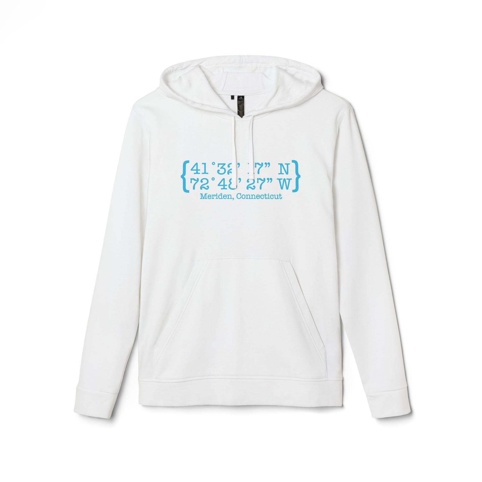 Meriden Coordinates // Meriden CT Adidas hoodie sweatshirt  // finding connecticut 