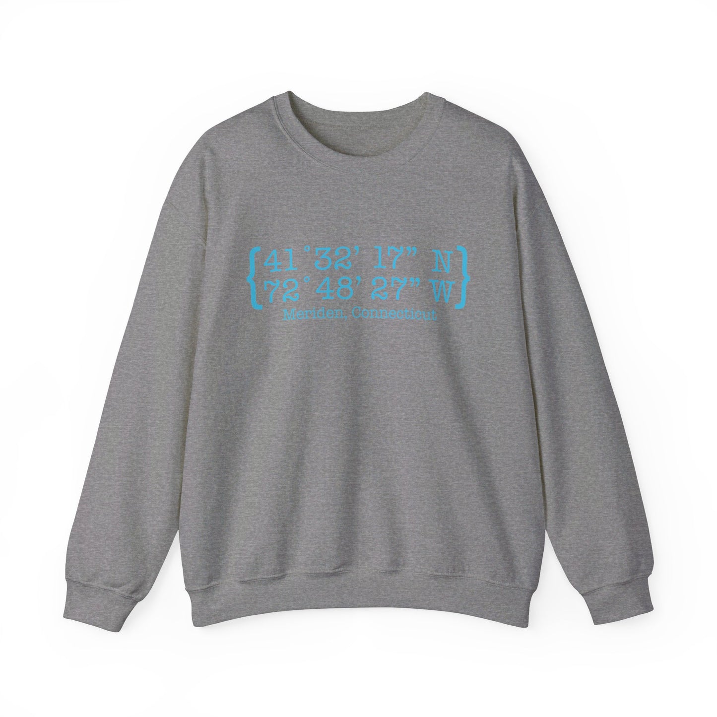 Meriden Coordinates // Meriden CT sweatshirt  // finding connecticut 
