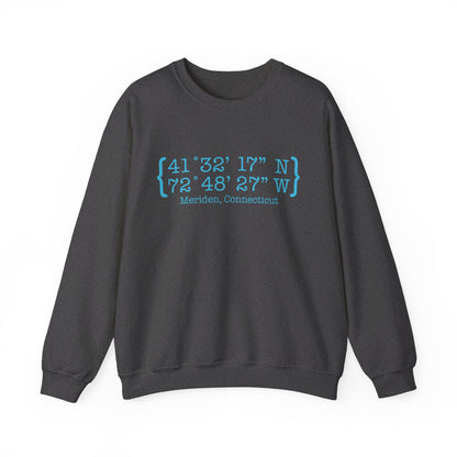 Meriden Coordinates // Meriden CT sweatshirt  // finding connecticut 