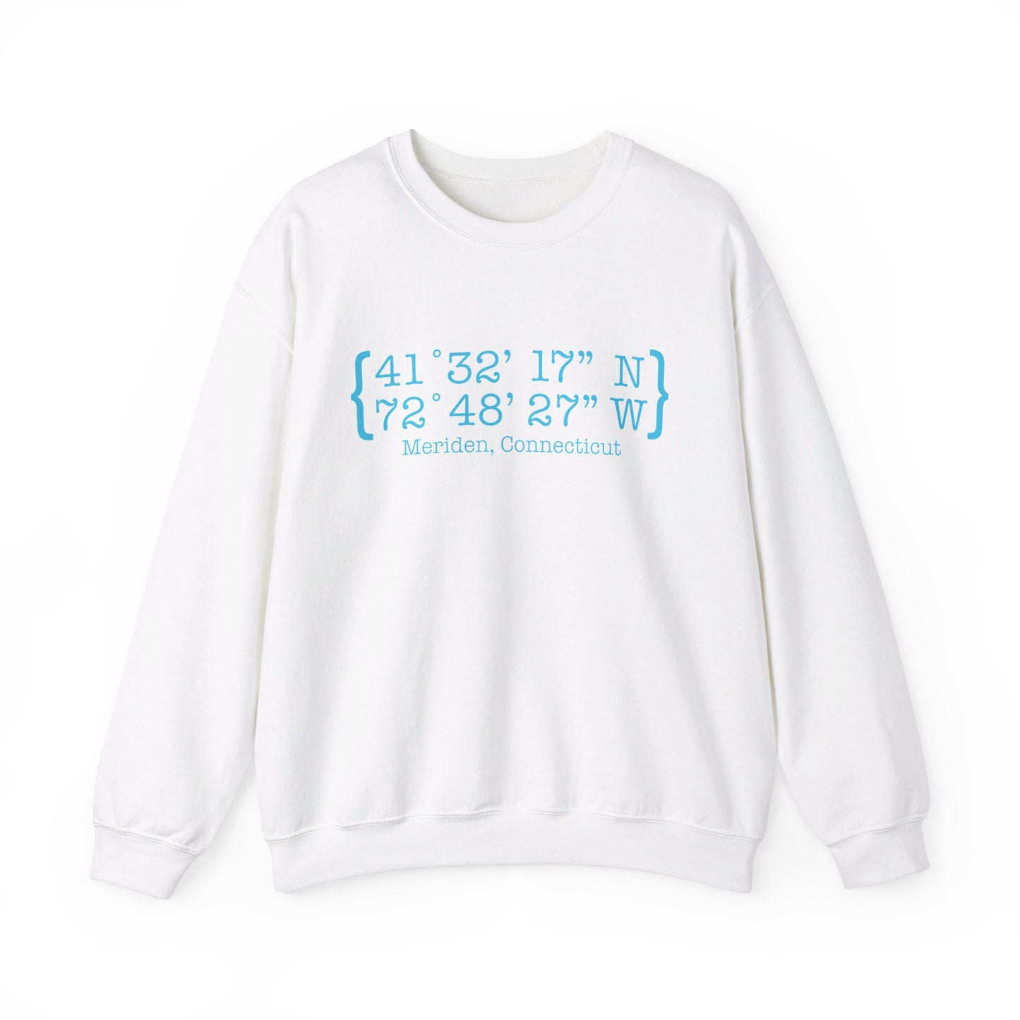 Meriden Coordinates // Meriden CT sweatshirt  // finding connecticut 