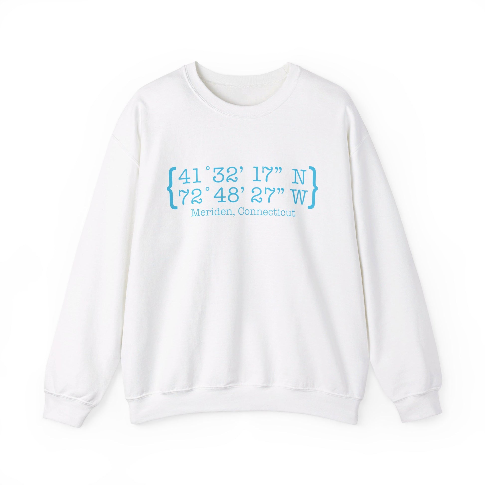 Meriden Coordinates // Meriden CT sweatshirt  // finding connecticut 