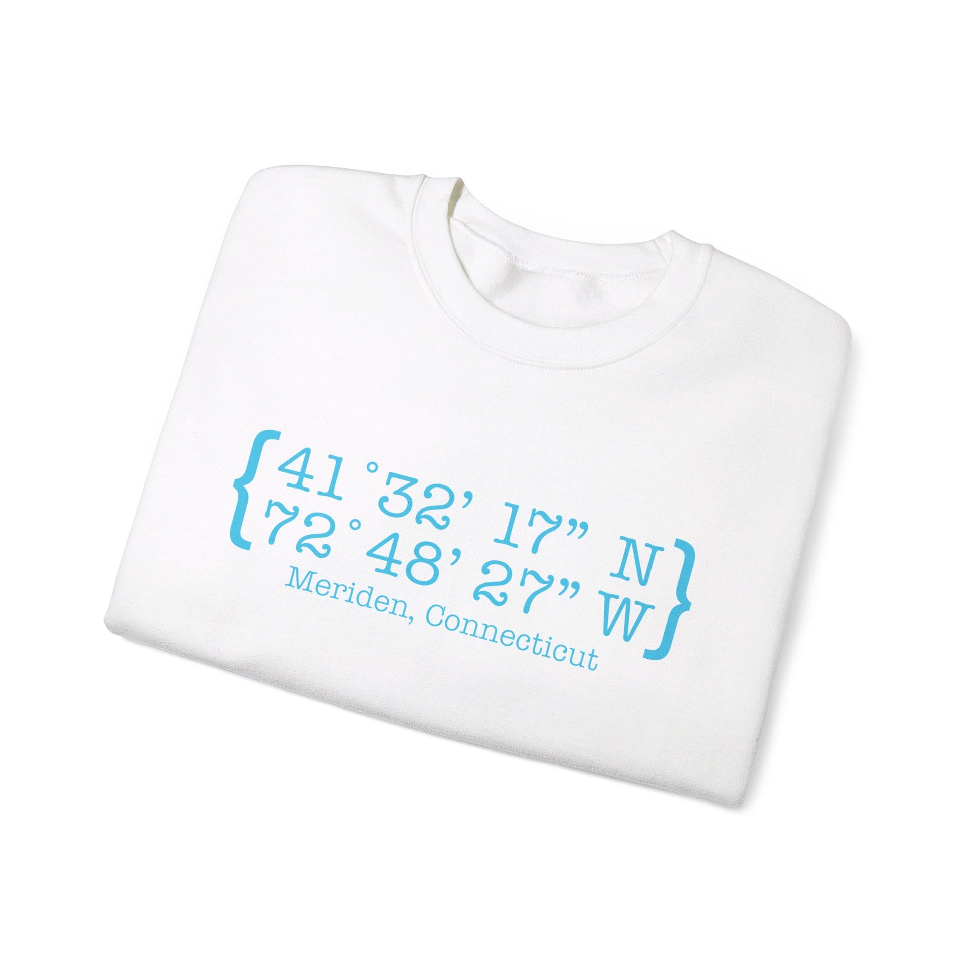 Meriden Coordinates // Meriden CT sweatshirt  // finding connecticut 
