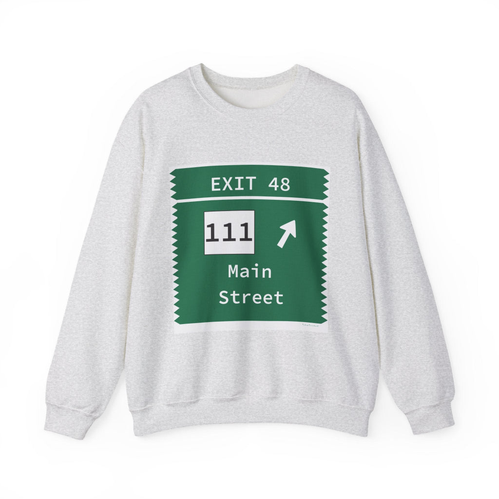 Meritt Parkway Exit 48 sweatshirt - Trumbull Connecnticut gifts and merch by Finding  Connecticut