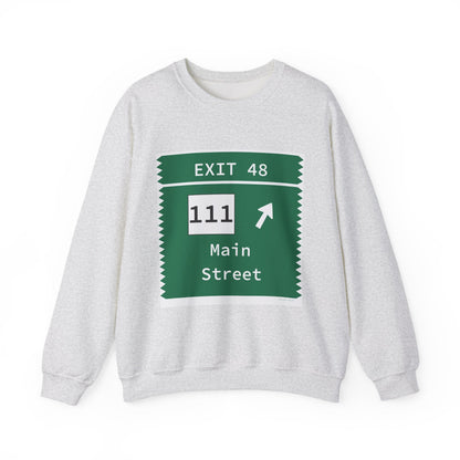Meritt Parkway Exit 48 sweatshirt - Trumbull Connecnticut gifts and merch by Finding  Connecticut
