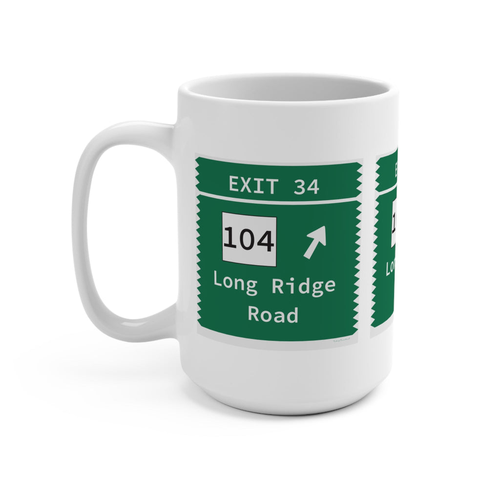 Merrit Parkway Exit 34 - Stamford Connecticut gifts and merch by Finding Connecticut 