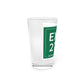 Merritt Parkway Exit 27 pint glass drinkware - Greenwich Connecticut gifts and merch by Finding Connecticut 