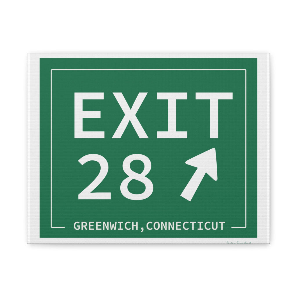 Merritt Parkway Exit 28 art decor -Greenwich connecticut gifts and merch by finding connecticut 