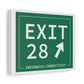 Merritt Parkway Exit 28 art decor -Greenwich connecticut gifts and merch by finding connecticut 