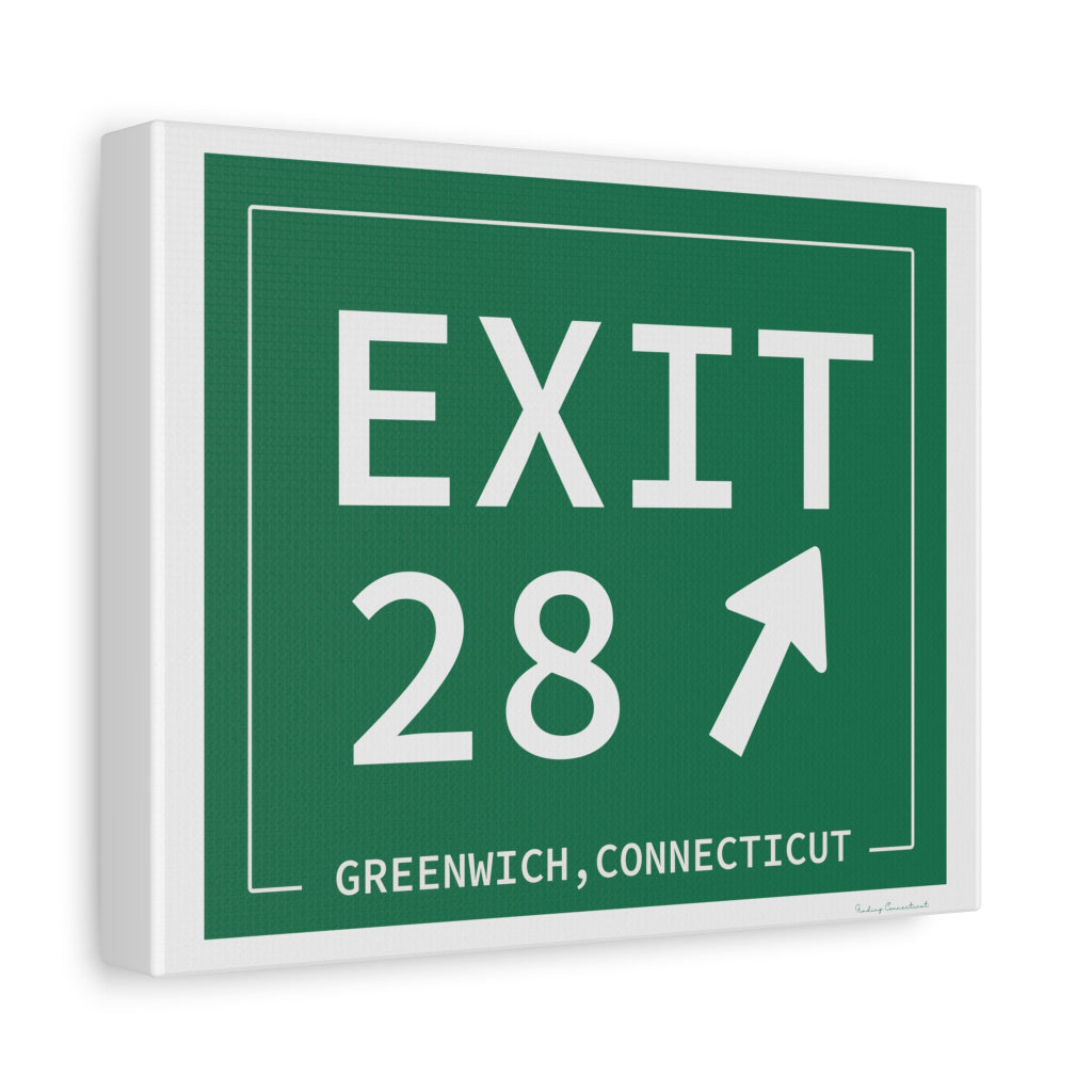 Merritt Parkway Exit 28 art decor -Greenwich connecticut gifts and merch by finding connecticut 
