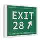 Merritt Parkway Exit 28 art decor -Greenwich connecticut gifts and merch by finding connecticut 