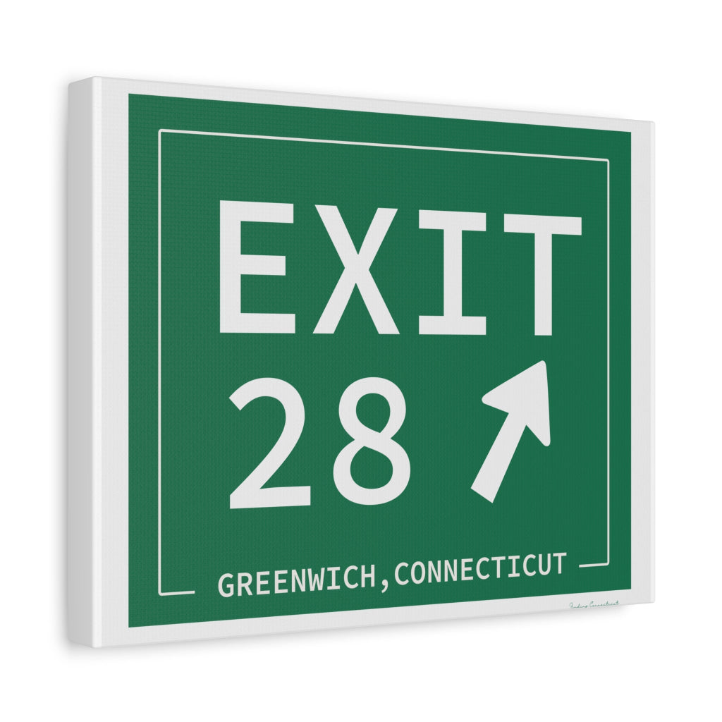 Merritt Parkway Exit 28 art decor -Greenwich connecticut gifts and merch by finding connecticut 