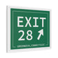 Merritt Parkway Exit 28 art decor -Greenwich connecticut gifts and merch by finding connecticut 